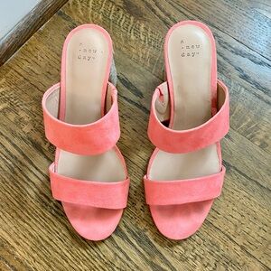 A New Day Target - Pink Peach Woven Mules